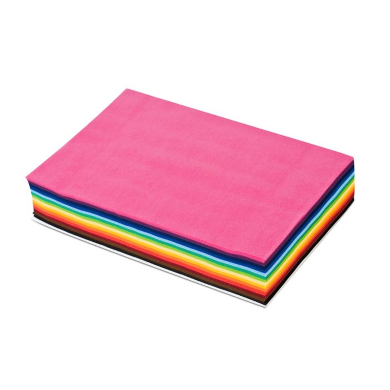 Smart-Fab Fabric Weatherproof Cut Sheet, 12 x 18 Inches, Assorted Color, Pack of 270