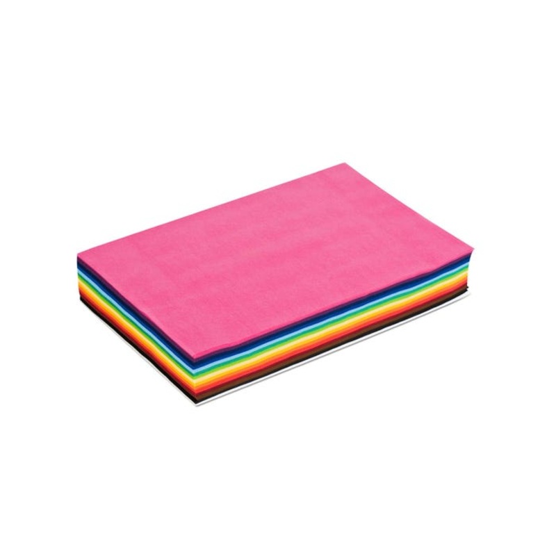 Smart-Fab Fabric Weatherproof Cut Sheet, 9 x 12 Inches, Assorted Color, Pack of 270