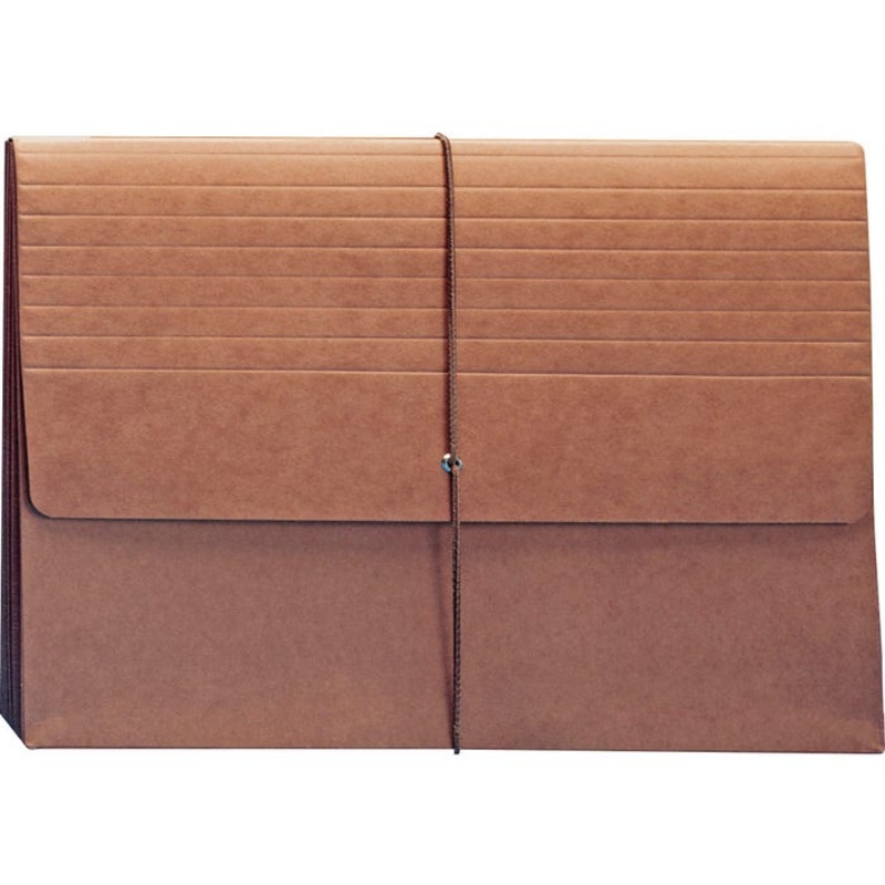 Smead Expanding Wallet, Legal Size, 5-1/4 Inch Expansion, Redrope
