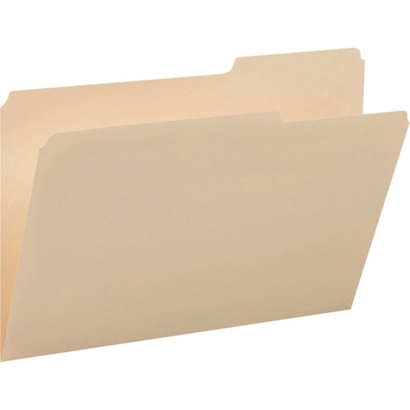 Smead File Folder, Legal Size, 2/5 Right Cut, Manila, Pack of 100