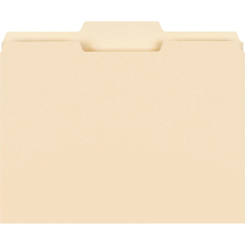 Smead File Folder, Letter Size, 1/3 Center Cut, Manila, Pack of 100