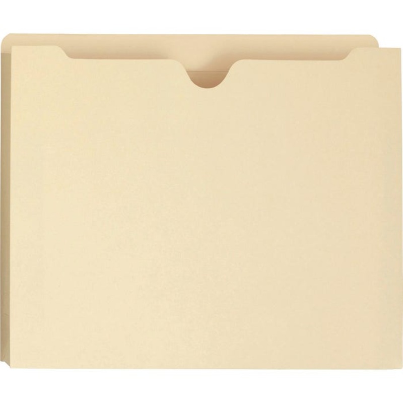 Smead Reinforced File Jacket, Letter Size, 1 Inch Expansion, Manila, Pack of 50