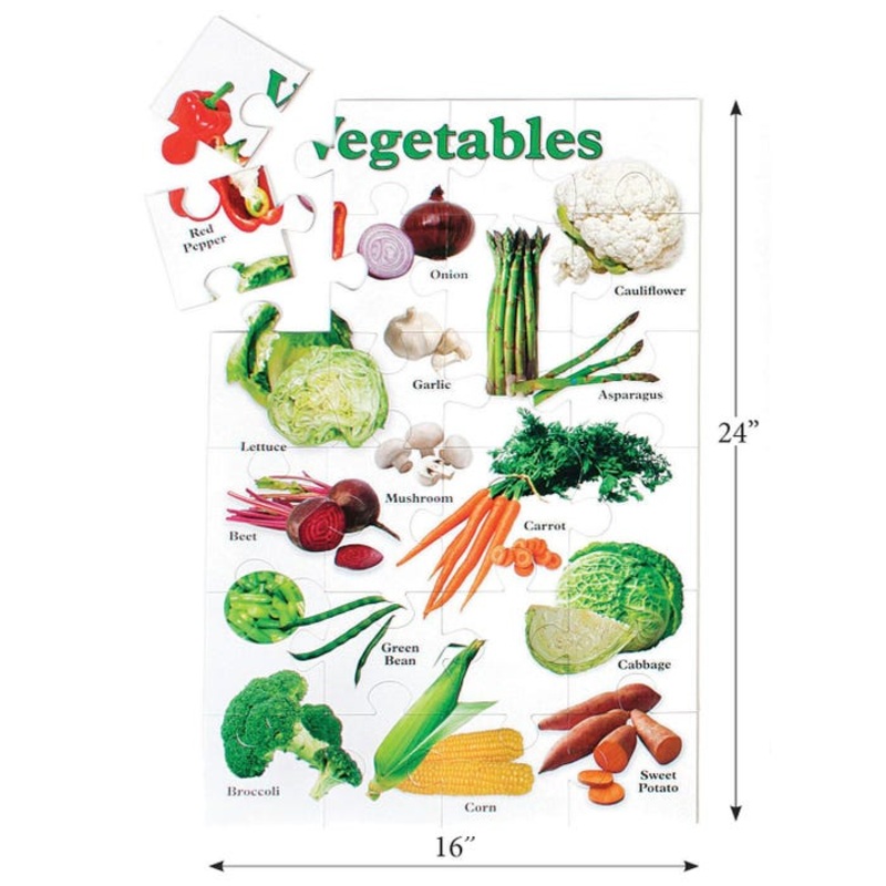 SI-Manufacturing Inside-View Vegetable Floor Puzzle