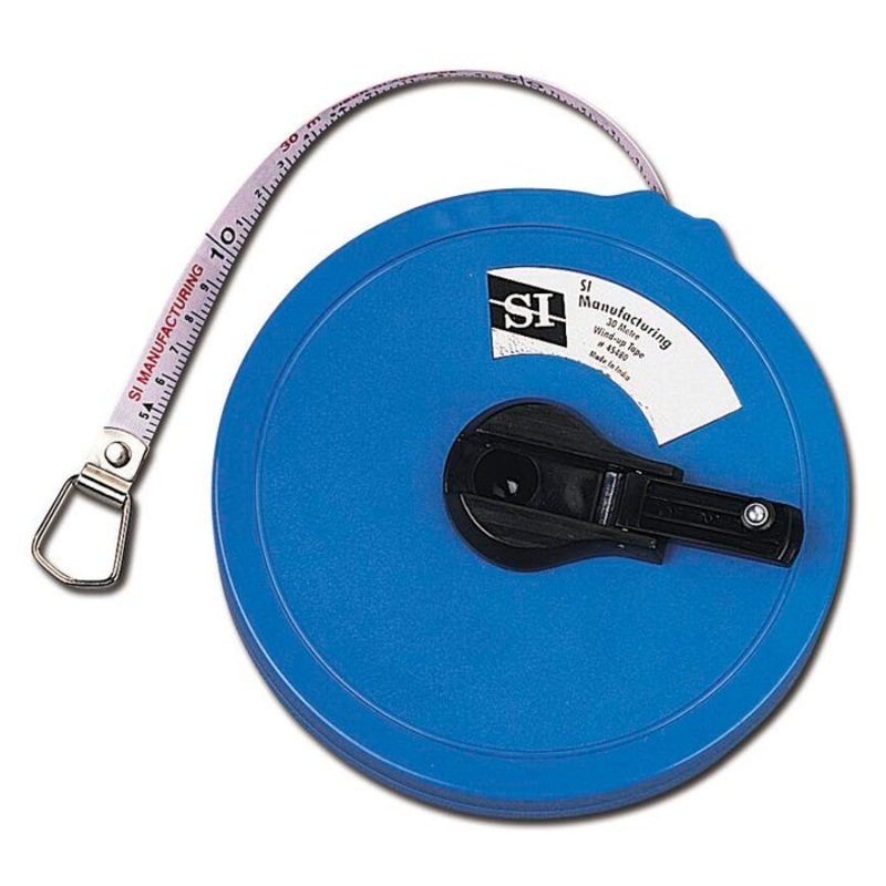 SI Manufacturing Wind Up Meter Tape, 30 Meters