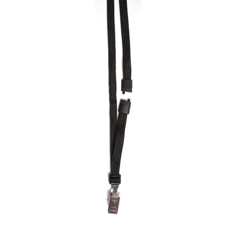SICURIX Breakaway Safety Lanyard with Clip, 36 Inches, Black, Pack of 12