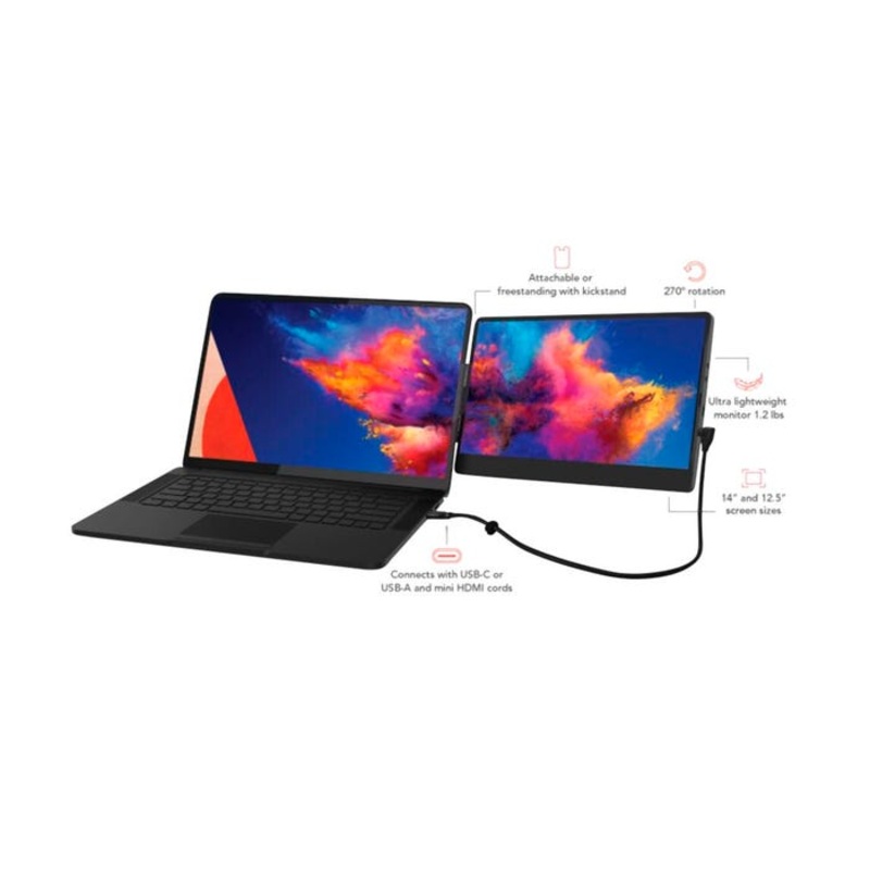 SideTrak Swivel HD 12-1/2 Inch Attachable Portable Monitor