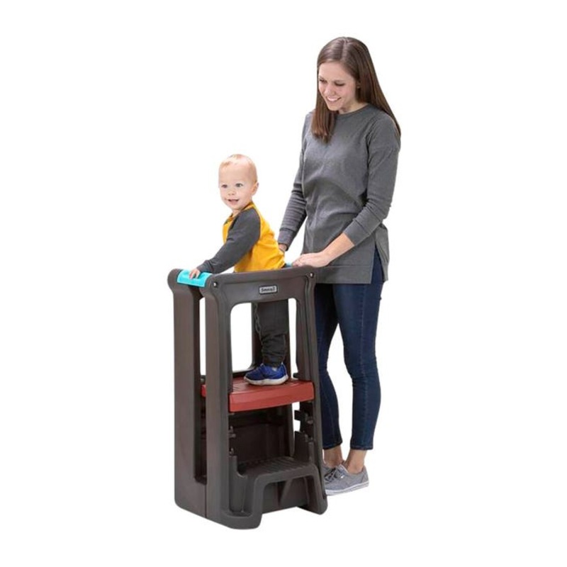Simplay3 Toddler Tower Adjustable Stool, 18 x 16-1/2 x 34-1/2 Inches, Espresso