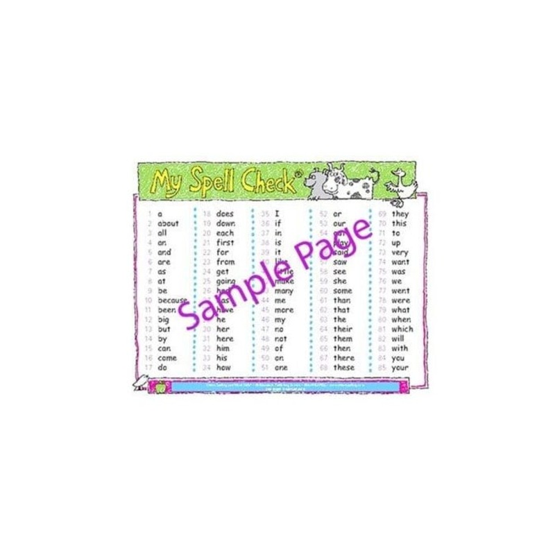 Sitton Spelling Spell Check Cards, Grades K to 2, Pack of 10