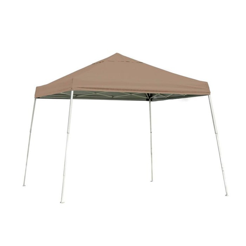 ShelterLogic Sport Pop-Up Canopy with Black Roller Bag, 10 X 10 ft, Polyester Fabric Cover/Steel Frame, Desert Bronze Cover