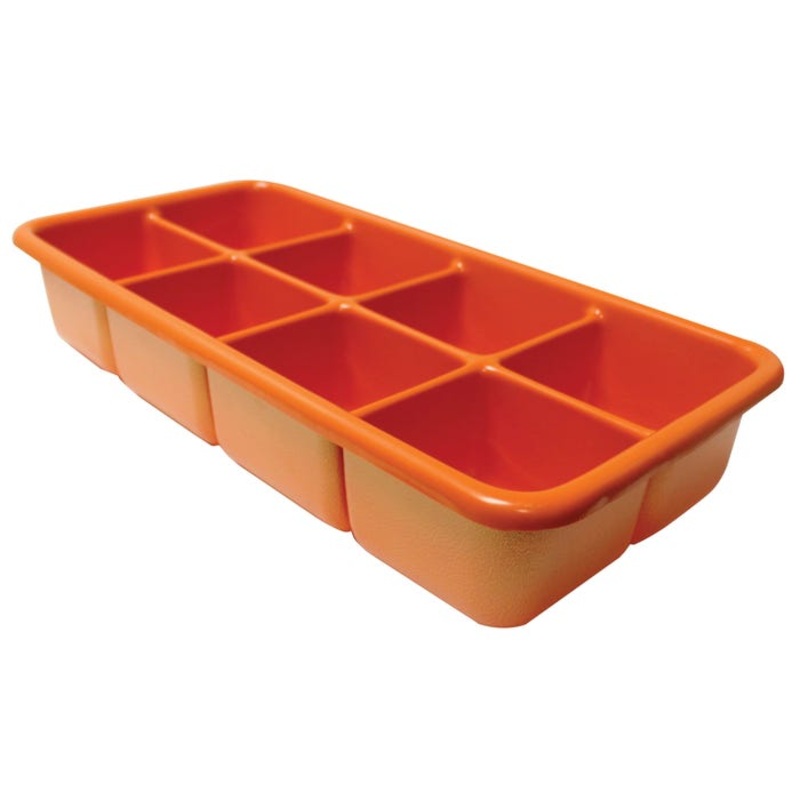 Shirley K's Storage Tray, 8 Compartment, 19 x 9-1/2 x 3-1/2 Inches, Orange