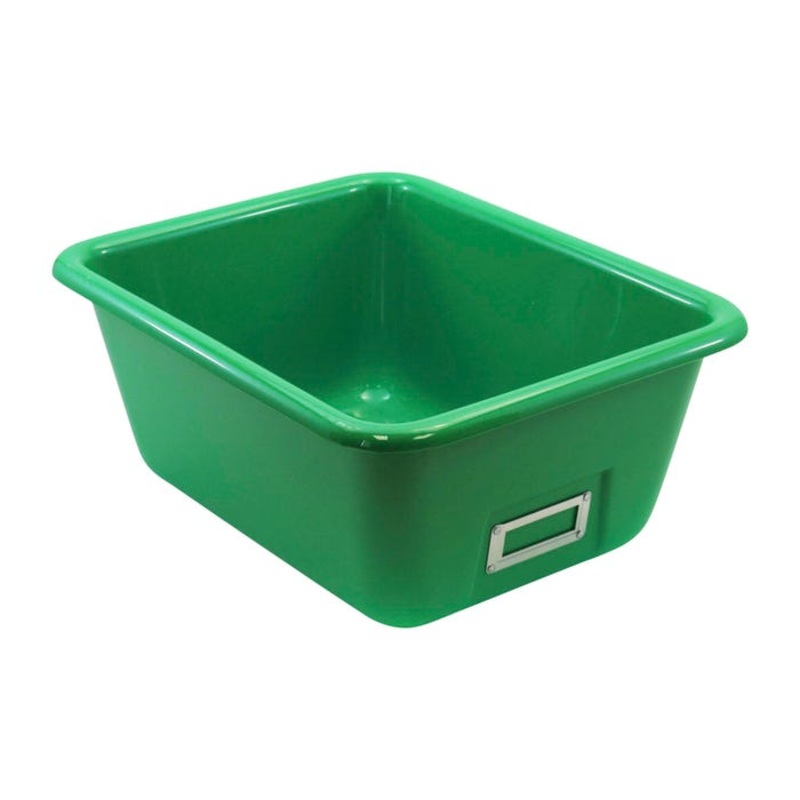 Shirley K's T-134 Storage Bin, 14-1/2 x 11-1/2 x 6-1/4 Inches, Green