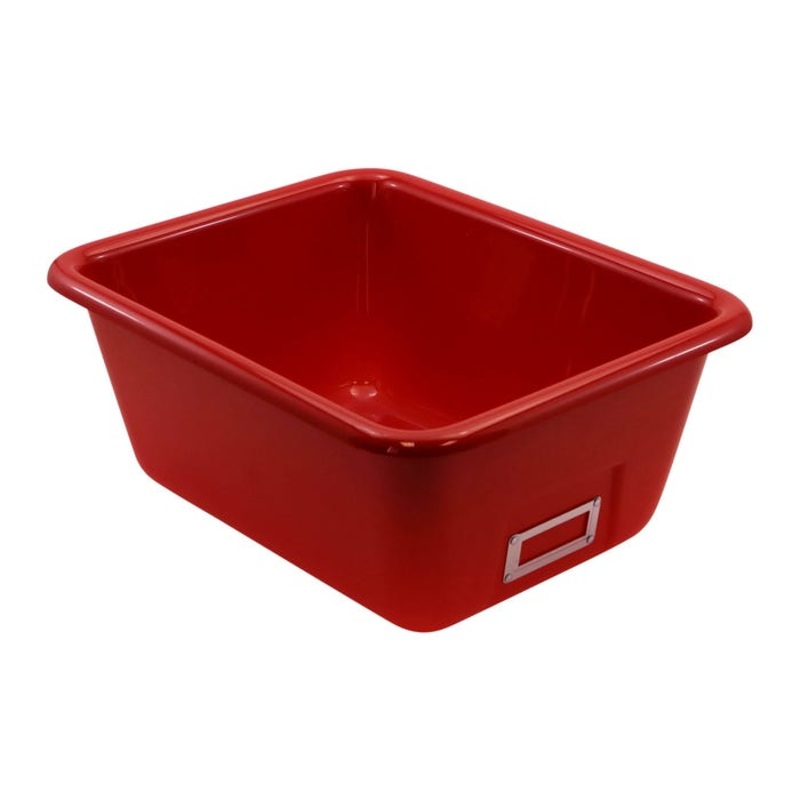 Shirley K's T-134 Storage Bin, 14-1/2 x 11-1/2 x 6-1/4 Inches, Red