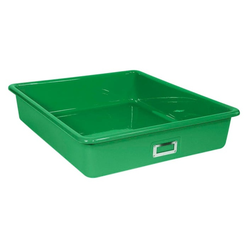 Shirley K's T-163 Storage Bin, 21 x 19 x 4-1/2 Inches, Green