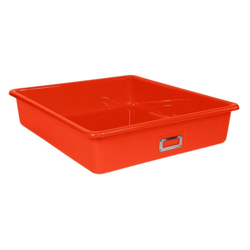 Shirley K's T-163 Storage Bin, 21 x 19 x 4-1/2 Inches, Red