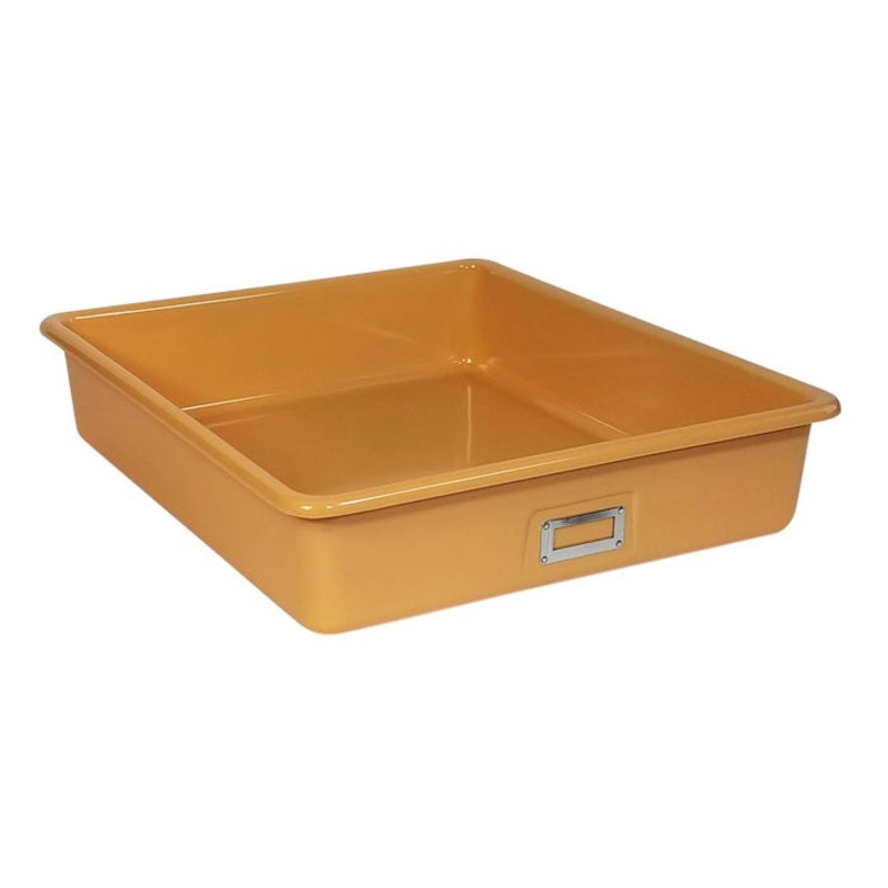 Shirley K's T-163 Storage Bin, 21 x 19 x 4-1/2 Inches, Tan