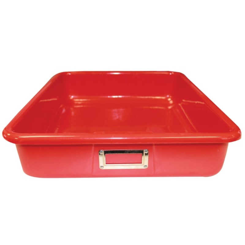 Shirley K's T-183 Storage Bin, 14 x 12 x 4 Inches, Red