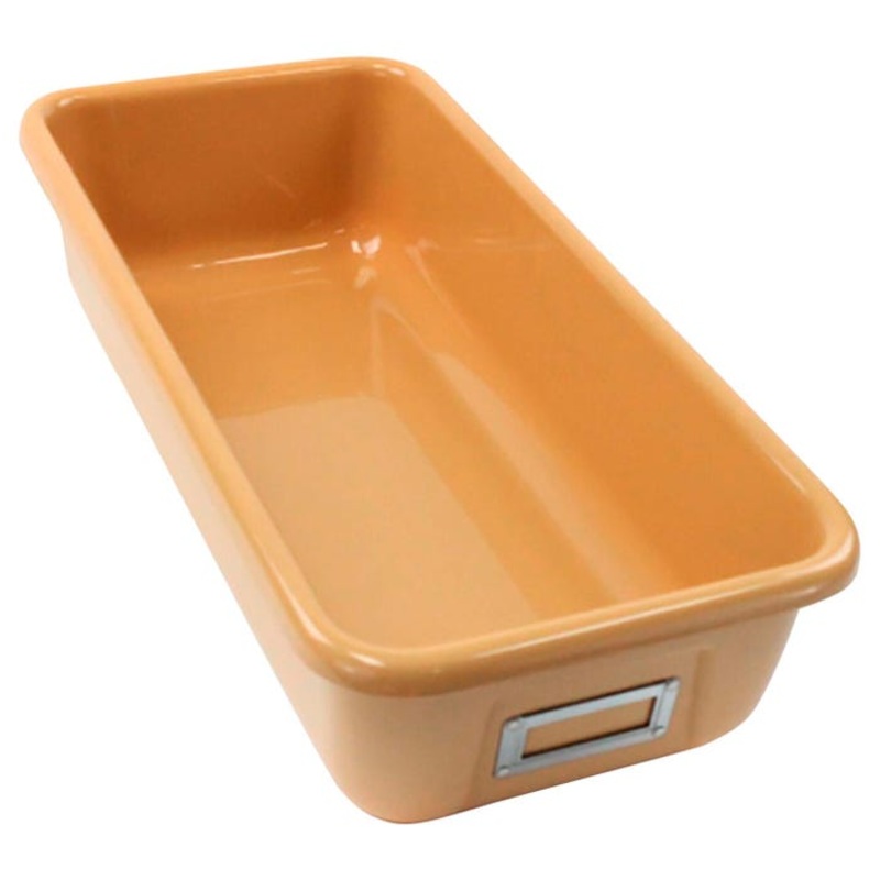 Shirley K's Tan Storage Bin, 19 x 9 x 4-3/8 Inches, Tan