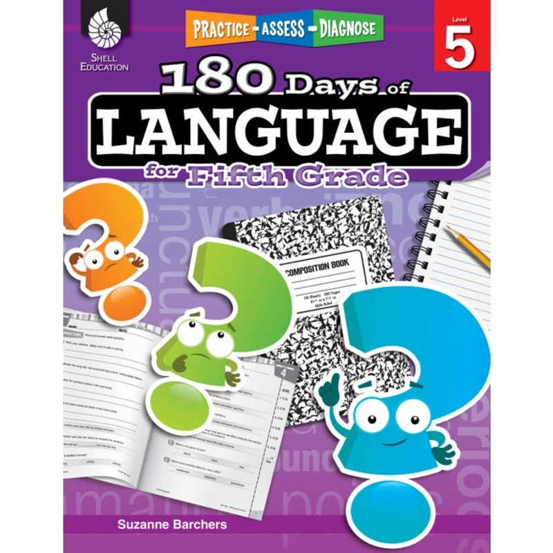 Shell Education 180 Days of Language for Fifth Grade