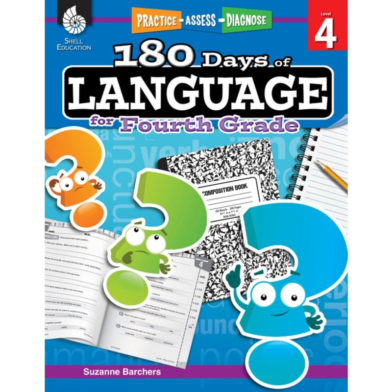 Shell Education 180 Days of Language for Fourth Grade