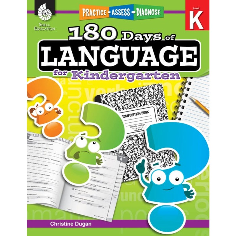 Shell Education 180 Days of Language for Kindergarten