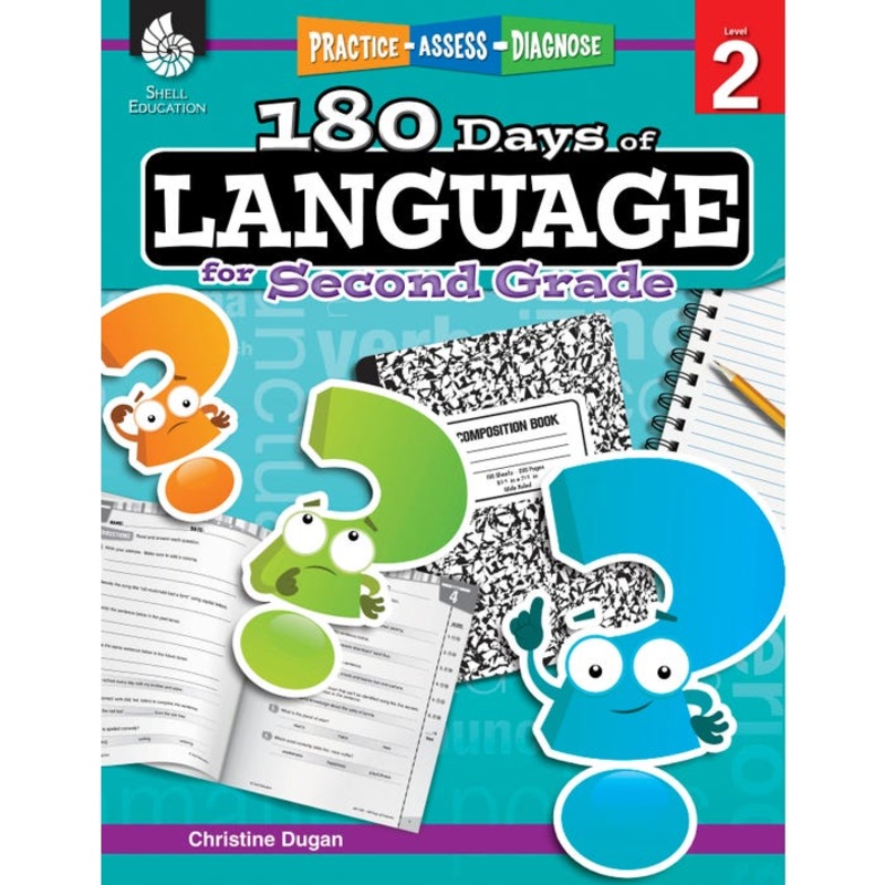 Shell Education 180 Days of Language for Second Grade