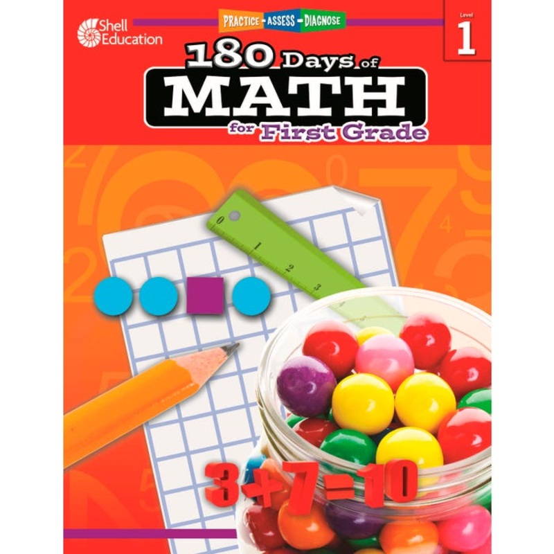 Shell Education 180 Days of Math for First Grade