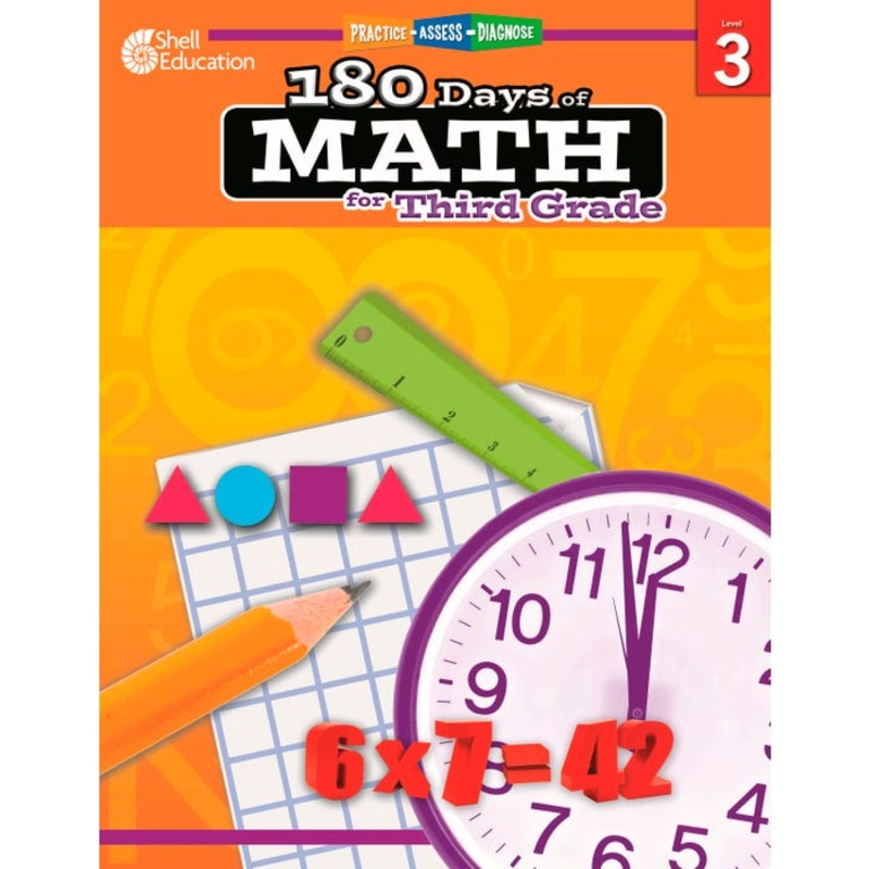 Shell Education 180 Days of Math for Third Grade