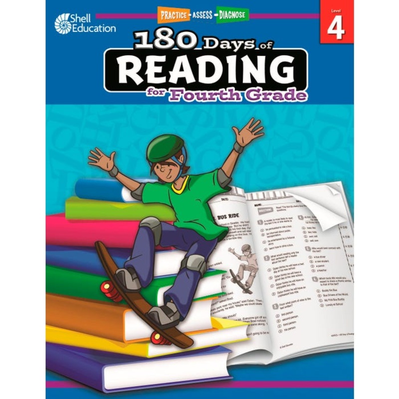 Shell Education 180 Days of Reading for Fourth Grade