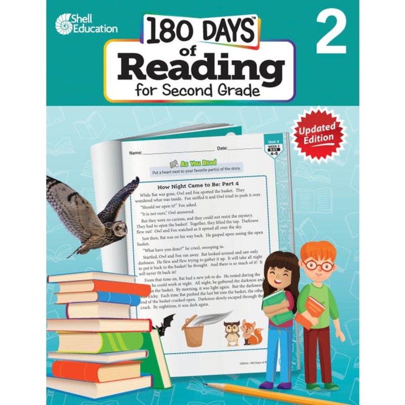 Shell Education 180 Days Of Reading For Second Grade, Second Edition