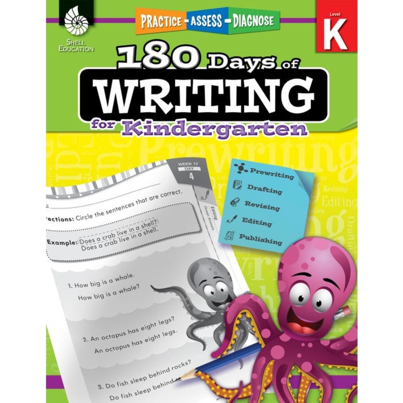 Shell Education 180 Days of Writing for Kindergarten