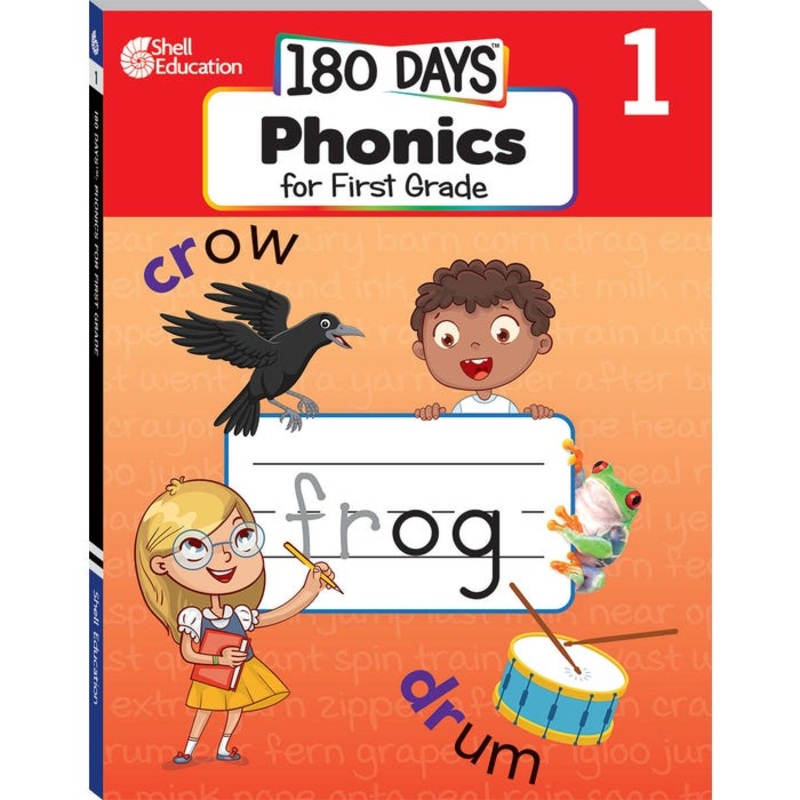 Shell Education 180 Days: Phonics for First Grade