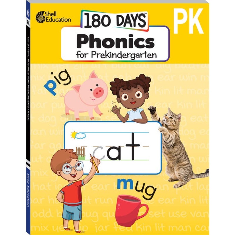 Shell Education 180 Days: Phonics for Prekindergarten