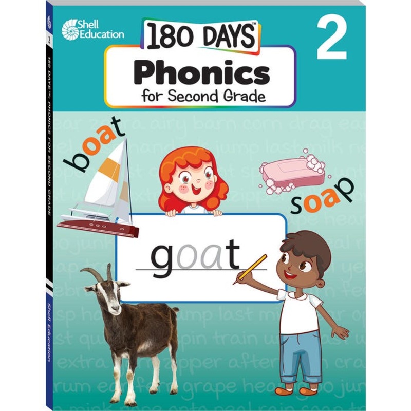 Shell Education 180 Days: Phonics for Second Grade