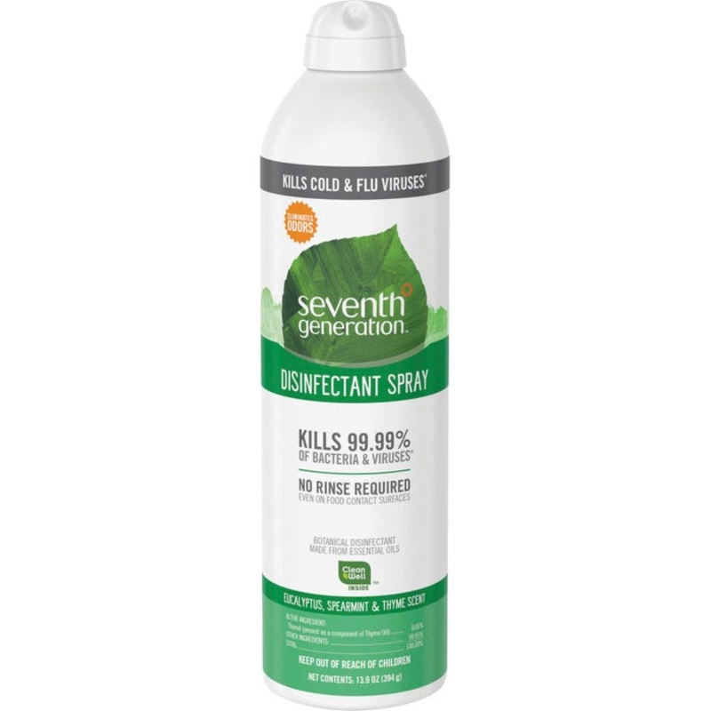 Seventh Generation Disinfectant Spray, 13.9 Ounces, Eucalyptus/Thyme Scent, Case of 8