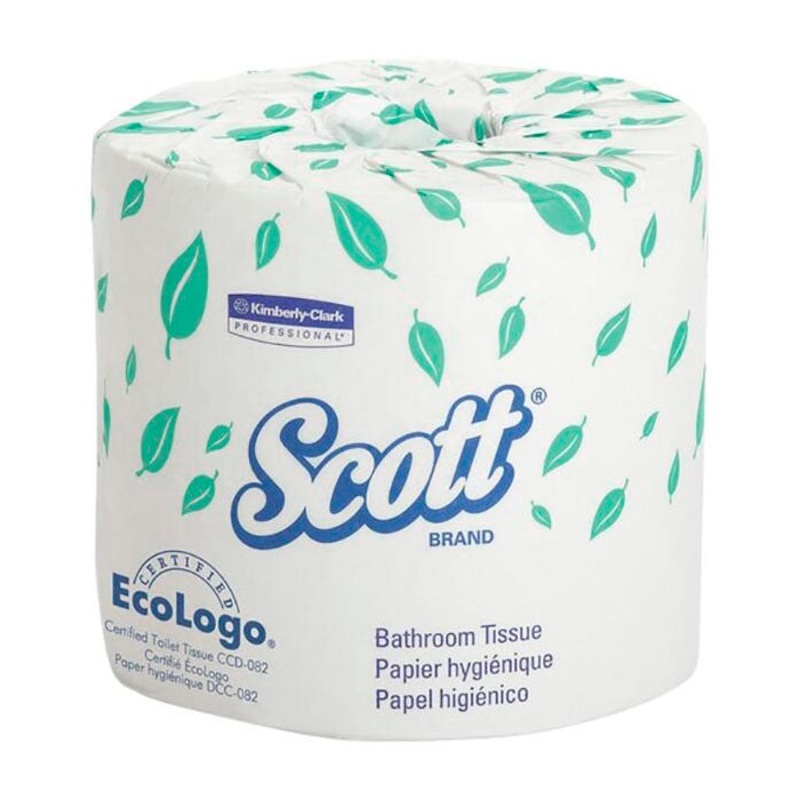 Scott Standard Toilet Paper, 1 Ply, Carton of 80
