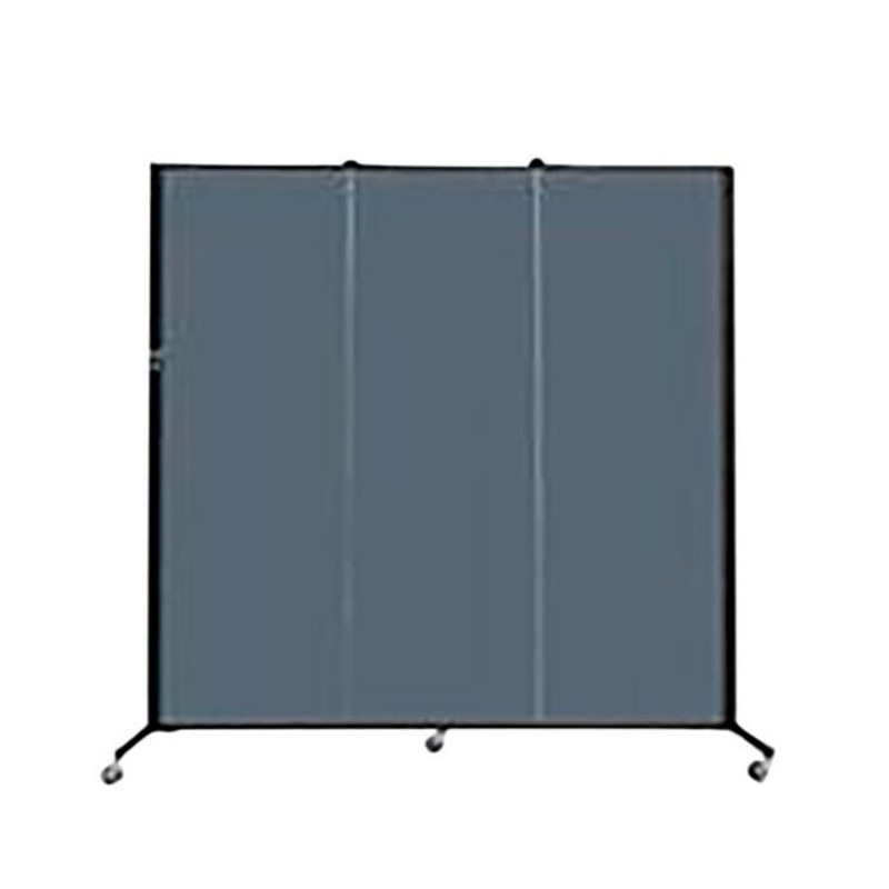 Screenflex Healthflex Partition 3 Panel, 69 W x 3/4 D x 69 H inches
