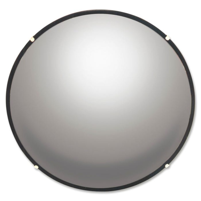 See-All Round Convex Mirror with Adjustable Brackets, 18 in Diameter, Glass