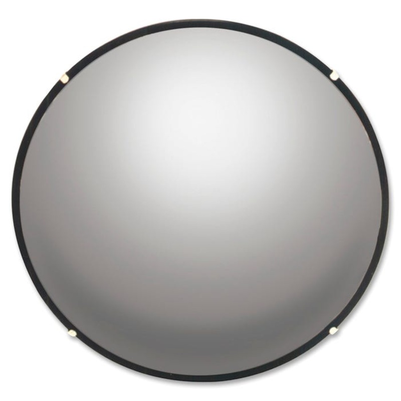 See-All Round Convex Mirror with Adjustable Brackets, 36 in Diameter, Glass