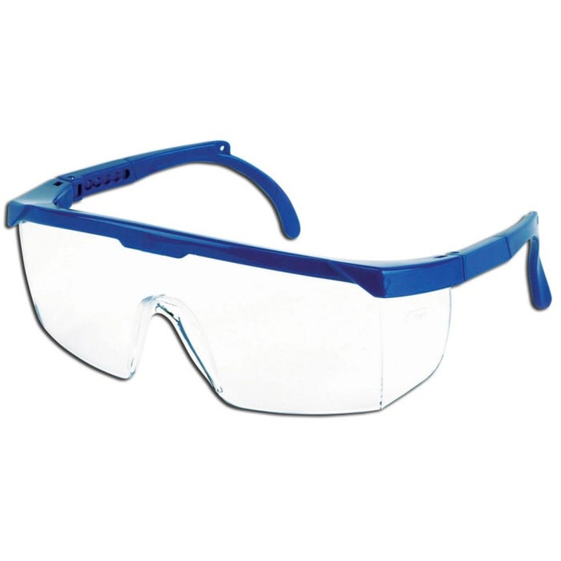 Sellstrom Sebring 400 Safety Spectacle, Hard Coated Polycarbonate Side-Shield, Blue