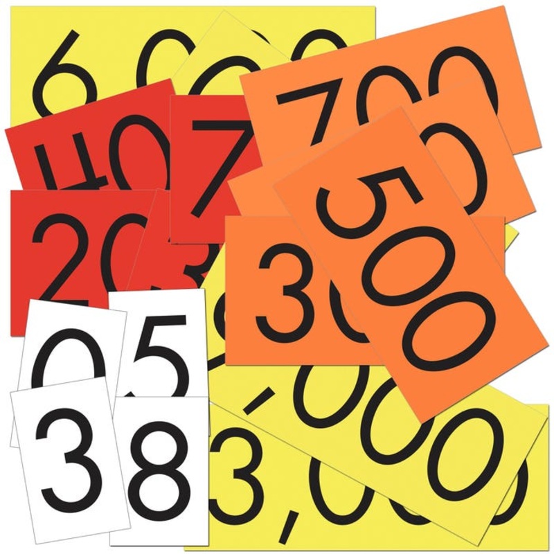 Sensational Math Place Value Cards 4-Value Whole Numbers, Set of 480
