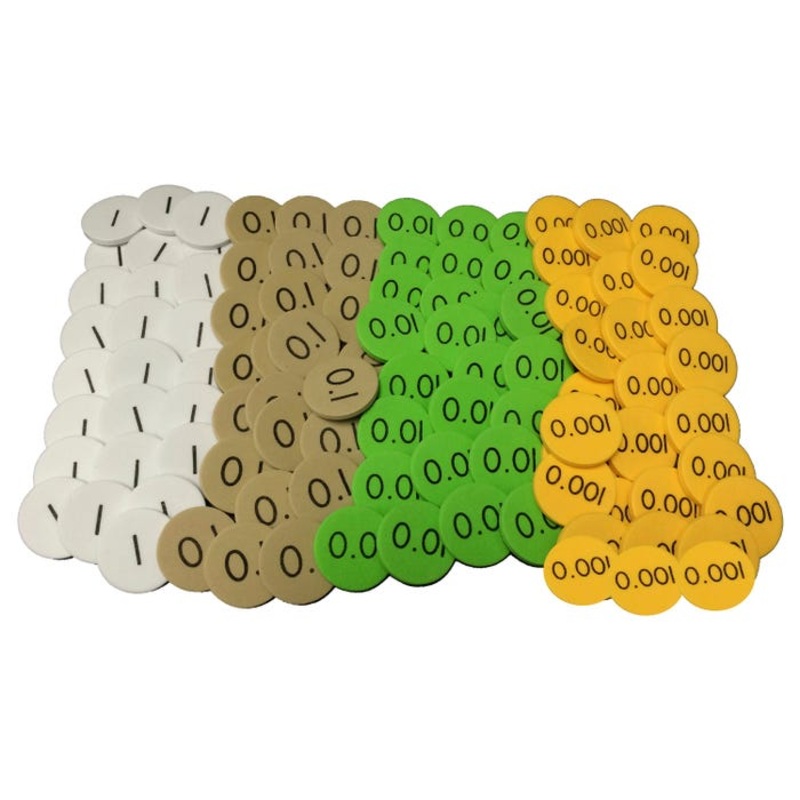 Sensational Math Place Value Discs 4-Value Decimals to Whole Number