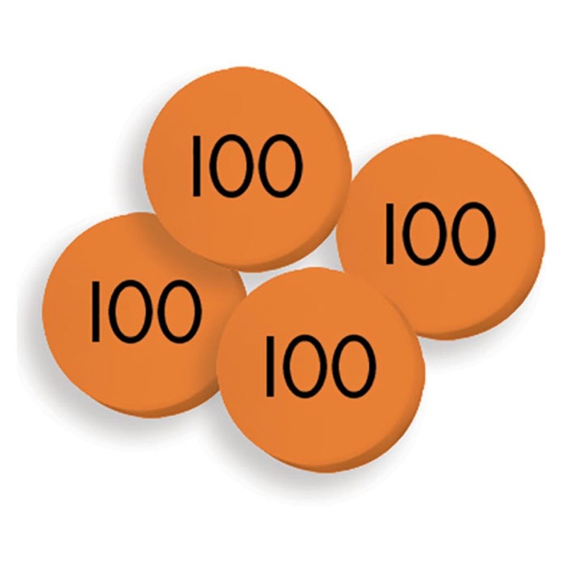 Sensational Math Place Value Discs, One Hundred Hundreds, Set of 100