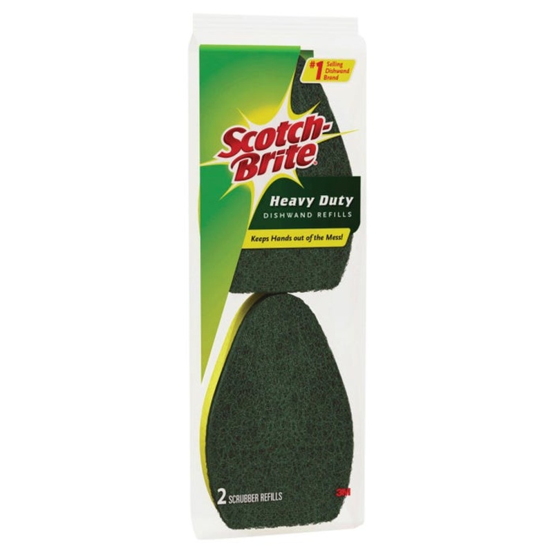 Scotch-Brite Heavy Duty Dishwand Refill, Yellow/Green, Pack of 2