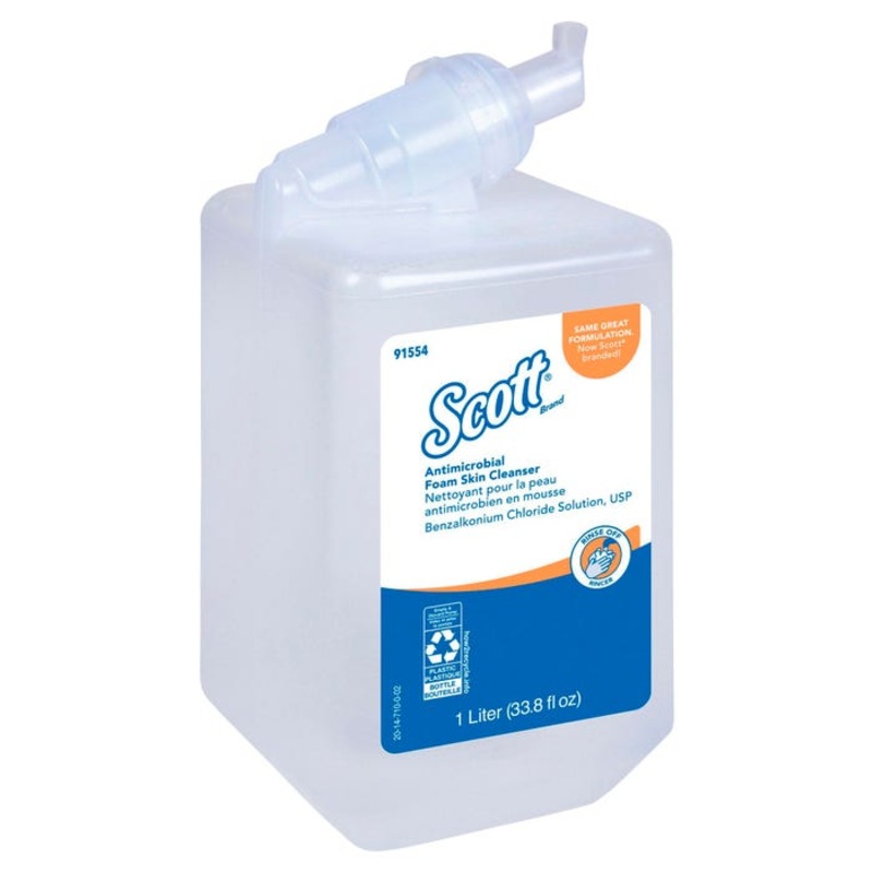 Scott Antibacterial Foam Cleanser Refill, 1000 ml