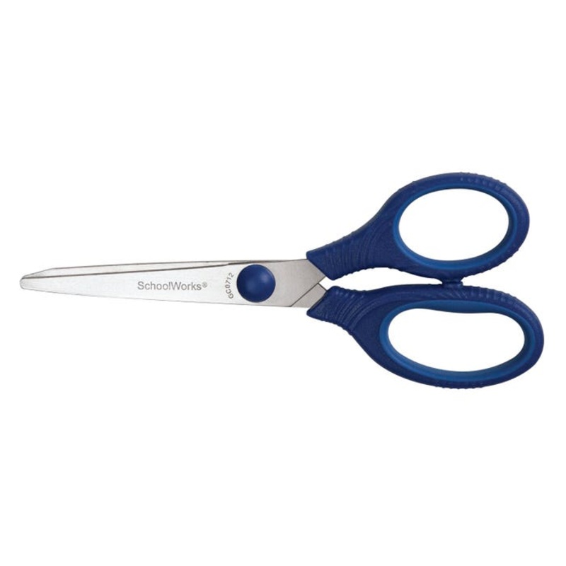 Schoolworks Kids Scissors, 5 Inches, Pointed Tip, Color Will Vary