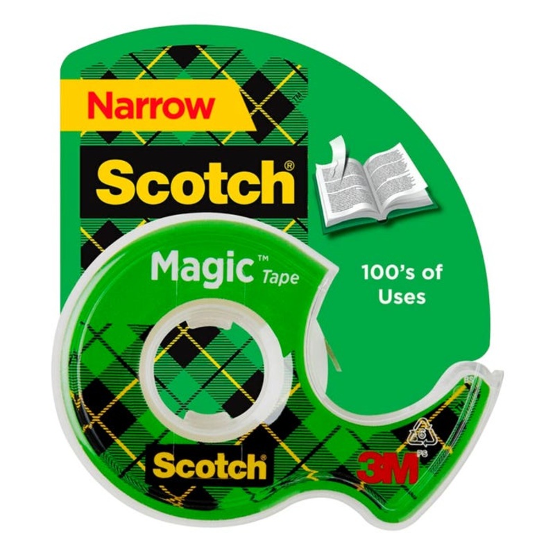 Scotch 810 Magic Tape in Dispenser, 0.75 x 650 Inches, Matte Clear