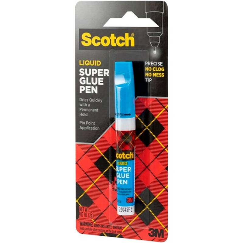 Scotch Super Glue Pen, 0.07 Ounce, Each