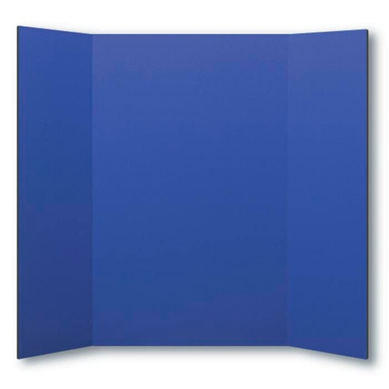 School Smart Presentation Boards, 48 x 36 Inches, Blue, Pack of 10
