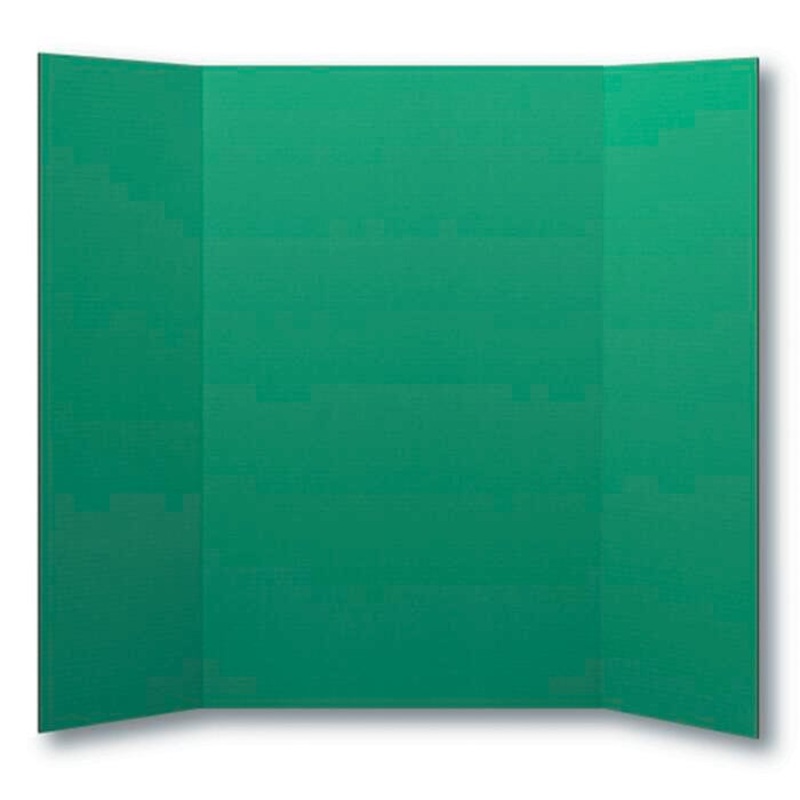 School Smart Presentation Boards, 48 x 36 Inches, Green, Pack of 10