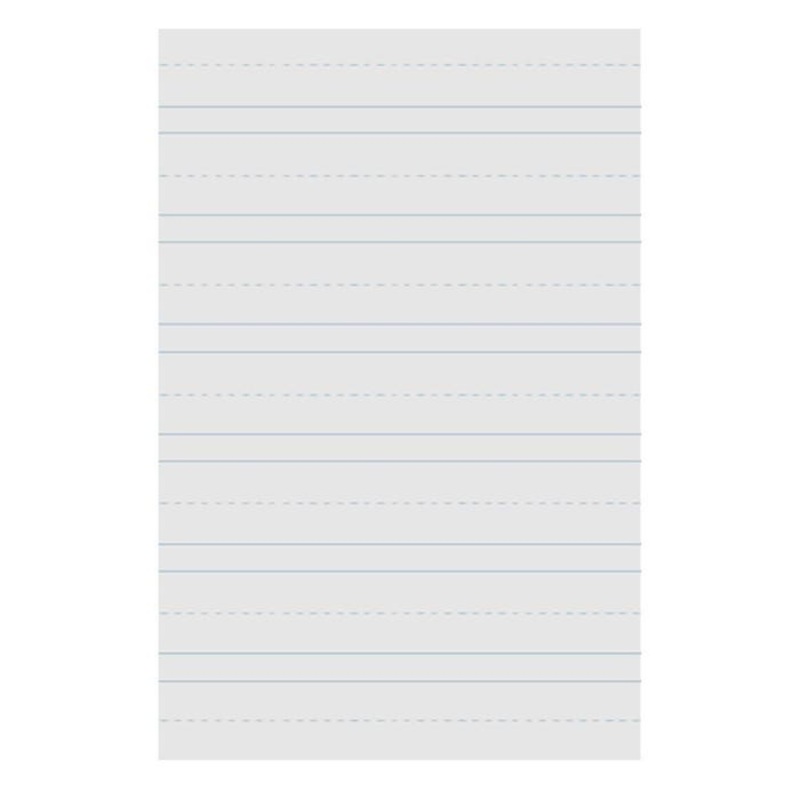 School Smart Primary Chart Paper, Skip-A-Line, 24 x 32 Inches, White, 500 Sheets